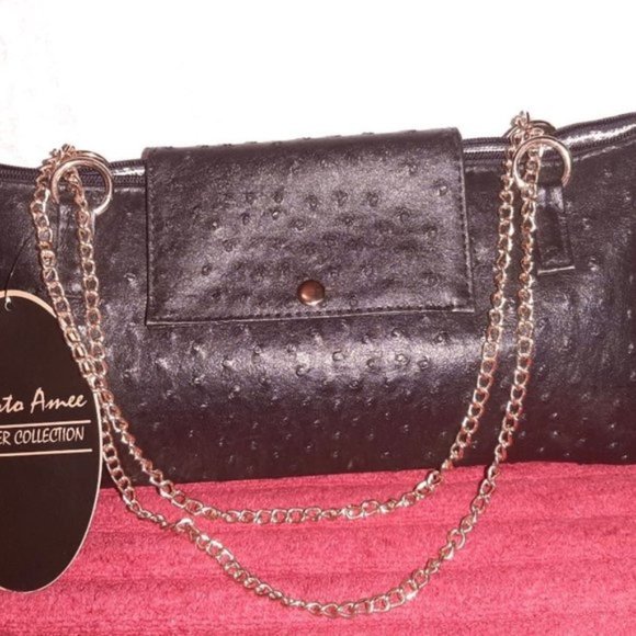 ~ Roberta Amee~Insulated Purse/cross bag ~ Dark Brown/gold hardware NEW - Picture 9 of 11